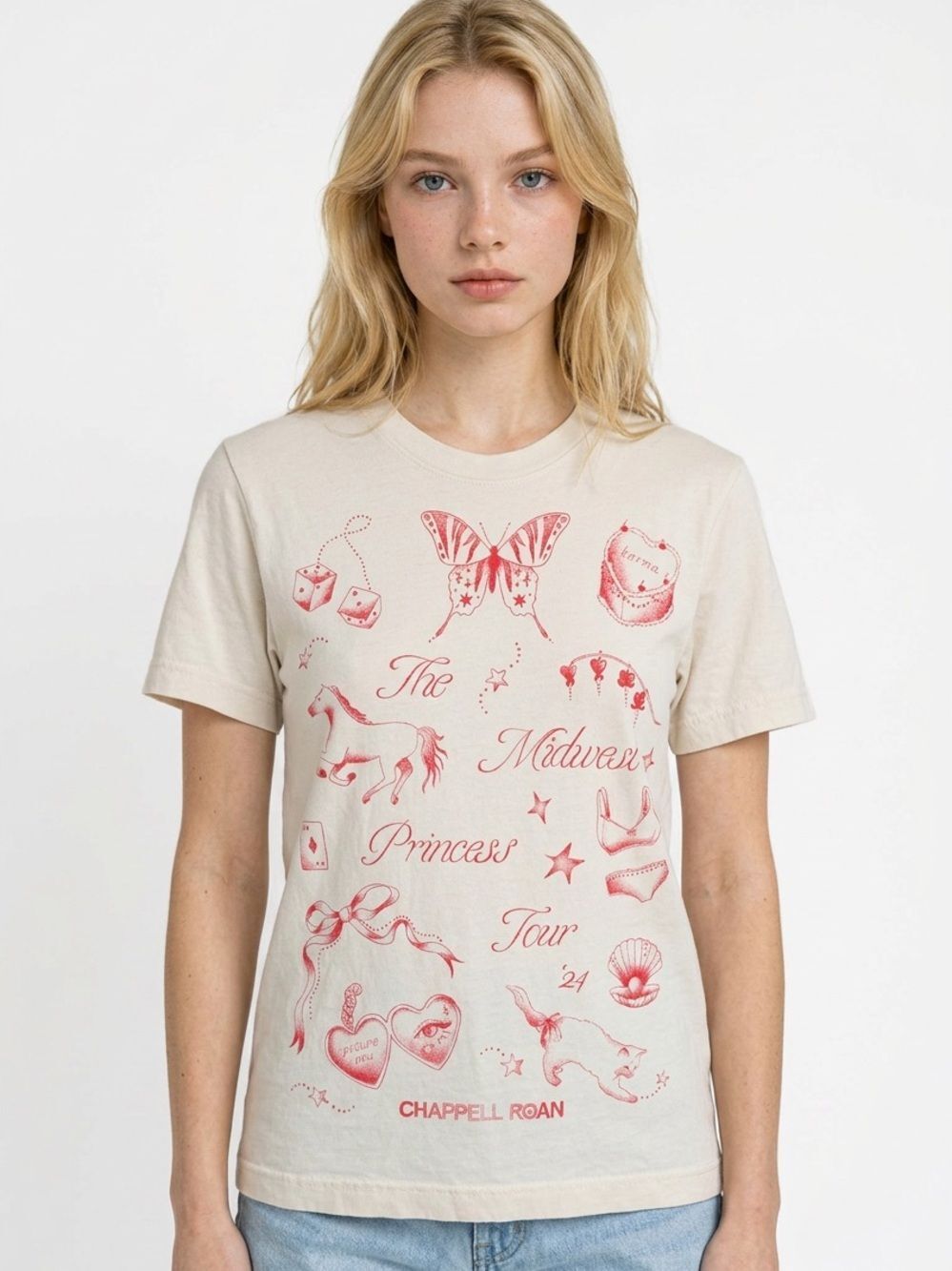 CHAPPELL ROAN | The Midwest Princess Tour Graphic T-Shirt Unisex Size Small